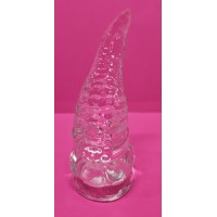Alien Anal Plug, Clear, w/suction cup base