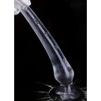 Anal Plug Long 10" w/suction cup CLEAR
