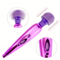 Body Wand, Multi-Speed, Rechargeable, PURPLE w/Purple Head