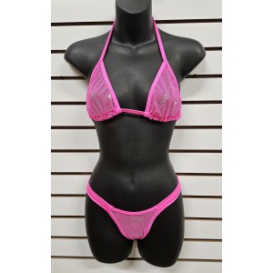 2 pc set PINK w/sparkle embellishment, ONE SIZE