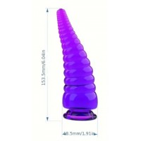 Alien Anal Plug PURPLE w/suction cup base