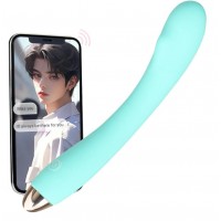 APP Compatible Vibrator, 8 Function, TEAL 