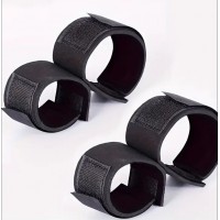 Hand & Ankle attached Cuffs, Set of 2, Neoprene w/velcro, BLACK/BLACK