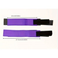 Hand & Ankle attached Cuffs, Set of 2, Neoprene w/velcro, PURPLE/BLACK
