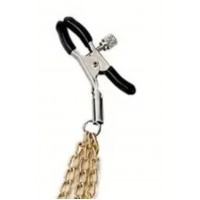 Nipple Clamps w/3 Chains GOLD