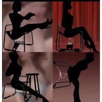 Sex Stool w/removable Dong stand