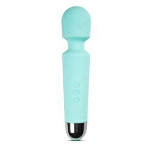 Wand 28 Functions Rechargeable SiliconeMassager Teal